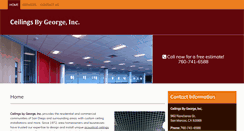 Desktop Screenshot of ceilingsbygeorge.com