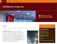 Tablet Screenshot of ceilingsbygeorge.com